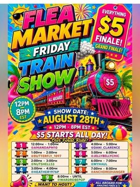 Flea Market Friday Train Show FINALE!